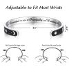 image:imageTONY amp SANDY Inspirational Bracelets for Women Teen Girls Personalized Gifts for Daughter Granddaughter Mom Sister Friends Stainless Steel Engraved Cuff Birthday Easter ChristmasA  Sun  Moon  You are beautiful for you are fearfully and wonderfully made