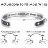 image:imageTONY amp SANDY Inspirational Bracelets for Women Teen Girls Personalized Gifts for Daughter Granddaughter Mom Sister Friends Stainless Steel Engraved Cuff Birthday Easter ChristmasWedding Gifts  Sun  Moon  My maid of honor today  my sister forever