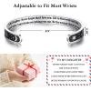 image:imageTONY amp SANDY Inspirational Bracelets for Women Teen Girls Personalized Gifts for Daughter Granddaughter Mom Sister Friends Stainless Steel Engraved Cuff Birthday Easter ChristmasA  Daughter Gifts  Sun  Moon  Never forget that I love you