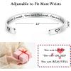image:imageTONY amp SANDY Inspirational Bracelets for Women Teen Girls Personalized Gifts for Daughter Granddaughter Mom Sister Friends Stainless Steel Engraved Cuff Birthday Easter Christmas0  You are loved you are valued you are beautiful