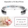image:imageTONY amp SANDY Inspirational Bracelets for Women Teen Girls Personalized Gifts for Daughter Granddaughter Mom Sister Friends Stainless Steel Engraved Cuff Birthday Easter ChristmasA  Friend Gifts  Sun  Moon  Id shank a btch for you right in the kidney