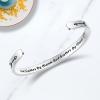 image:imageTONY amp SANDY Inspirational Bracelets for Women Teen Girls Personalized Gifts for Daughter Granddaughter Mom Sister Friends Stainless Steel Engraved Cuff Birthday Easter ChristmasA  Sister Gift  Not sisters by blood but sisters by heart