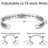 image:imageTONY amp SANDY Inspirational Bracelets for Women Teen Girls Personalized Gifts for Daughter Granddaughter Mom Sister Friends Stainless Steel Engraved Cuff Birthday Easter ChristmasA  Friends Gifts  Friends are the family we choose