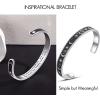 image:imageTONY amp SANDY Inspirational Bracelets for Women Teen Girls Personalized Gifts for Daughter Granddaughter Mom Sister Friends Stainless Steel Engraved Cuff Birthday Easter ChristmasA  Sun  Moon  You are my sunshine my only sunshine you make me happy when skies