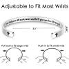 image:imageTONY amp SANDY Inspirational Bracelets for Women Teen Girls Personalized Gifts for Daughter Granddaughter Mom Sister Friends Stainless Steel Engraved Cuff Birthday Easter ChristmasA  Christian Gifts  Give God your weakness and hell give you his strength