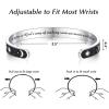 image:imageTONY amp SANDY Inspirational Bracelets for Women Teen Girls Personalized Gifts for Daughter Granddaughter Mom Sister Friends Stainless Steel Engraved Cuff Birthday Easter ChristmasA  Sister Gifts  Sun  Moon  A sister is gods way of making sure we never walk alone