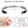 image:imageTONY amp SANDY Inspirational Bracelets for Women Teen Girls Personalized Gifts for Daughter Granddaughter Mom Sister Friends Stainless Steel Engraved Cuff Birthday Easter ChristmasA  Sun  Moon  Keep shining beautiful one the world needs your light
