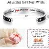 image:imageTONY amp SANDY Inspirational Bracelets for Women Teen Girls Personalized Gifts for Daughter Granddaughter Mom Sister Friends Stainless Steel Engraved Cuff Birthday Easter ChristmasA  Sun  Moon  A wise woman once said