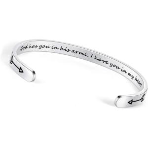 image:imageSympathy Gift Baskets  God Has You In His Arms I Have You In My Heart Memorial Bracelet Gifts for Loss of Mother Father Son Miscarriage Gifts for Mothers Infant Loss Remembrance Bereavement Gifts