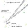 image:imageTONY amp SANDY Ankle Bracelets for Women  Initial Butterfly Anklet for Women Stainless Steel Figaro Chain Summer Beach Waterproof Foot Jewelry Gifts GoldSilverO  Silver