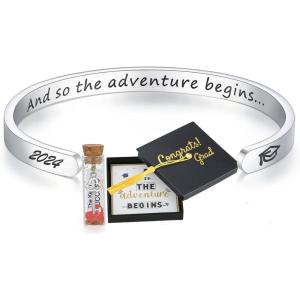 image:imageTONY amp SANDY 2024 Graduation Gifts for Her Inspirational Bracelet Graduation Gifts for Girls High School Middle College Graduate  With Graduation Box and Meaningful Cards